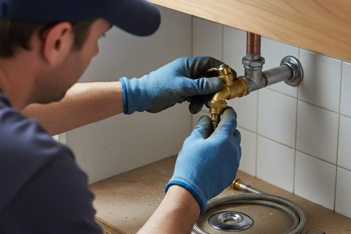 Shutoff valve and fitting work during Emergency Plumbing in Bayville